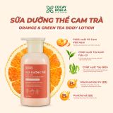 Sữa tắm + Sữa dưỡng thể Cam Trà 300gr