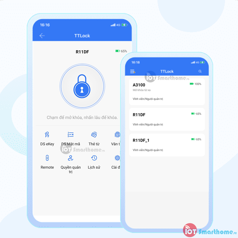 Khóa thông minh IOT LOCK R70BG Bluetooth