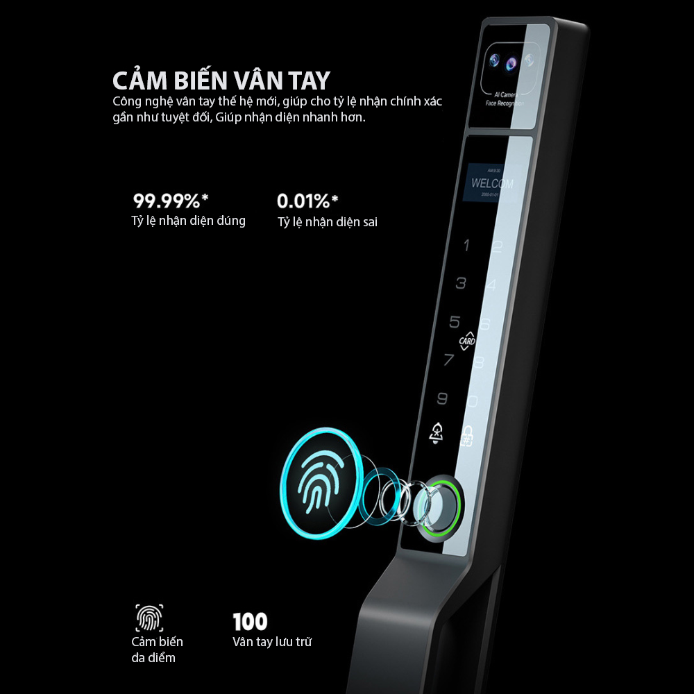 Khóa nhận diện khuôn mặt IOT LOCK VIP1A