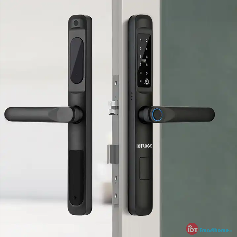 Khóa cửa nhôm IOT LOCK 3000-BL Wifi