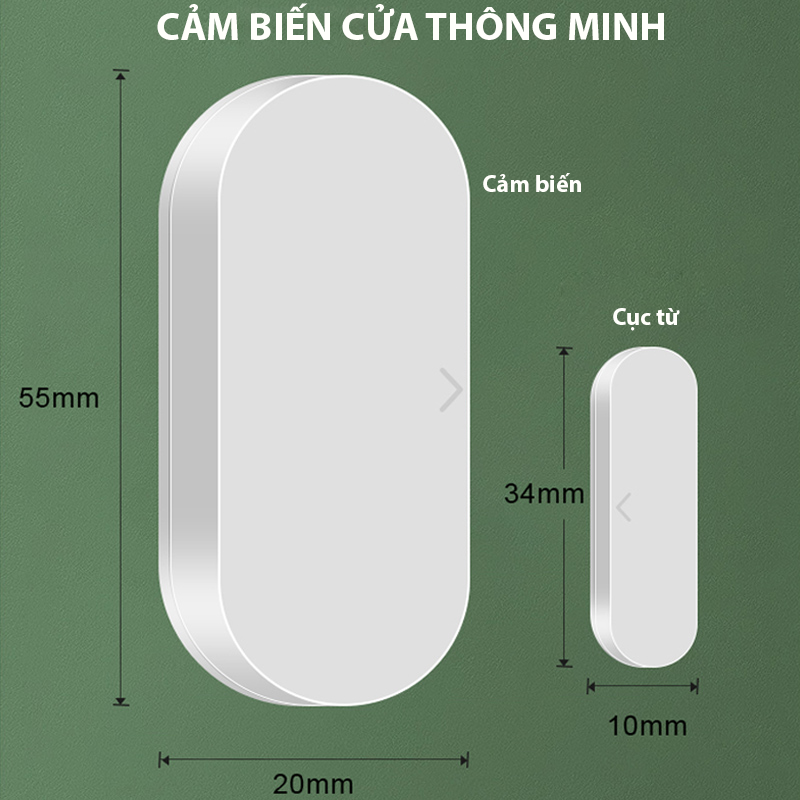 Cảm biến cửa đi và cửa sổ - phiên bản Zigbee