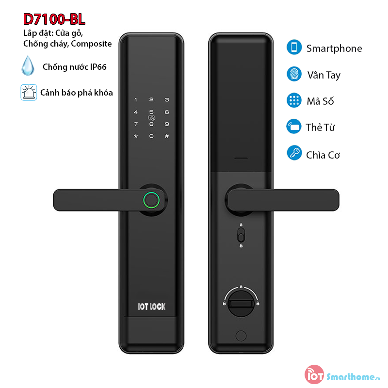 Khóa thông minh IOT LOCK D7100 Bluetooth