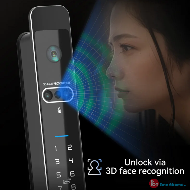 Khóa cửa nhôm Face ID - IOT LOCK FA100 Wifi