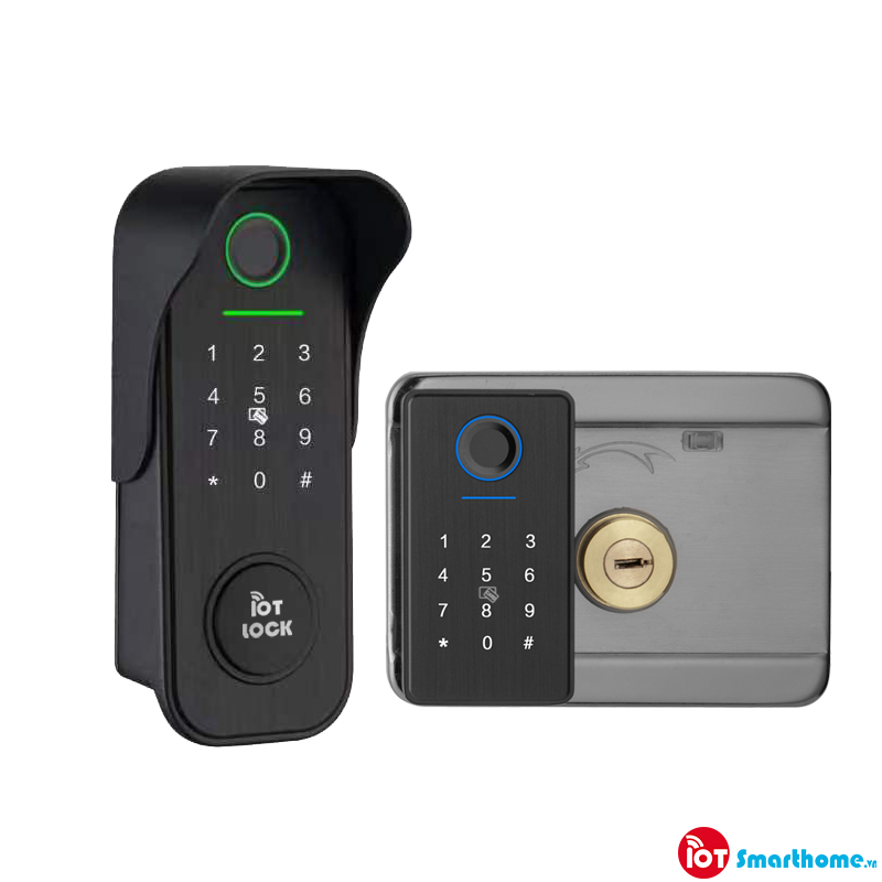 Khóa thông minh cao cấp IOT LOCK G20DF lắp đặt cho cửa cổng.