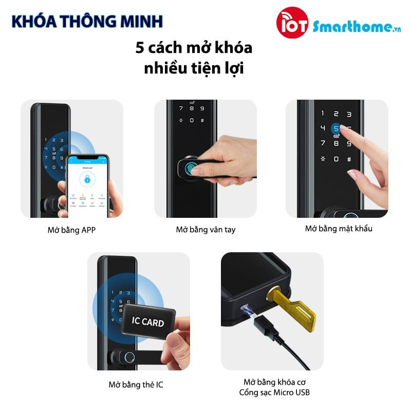 Khóa thông minh IOT LOCK D1100 Bluetooth