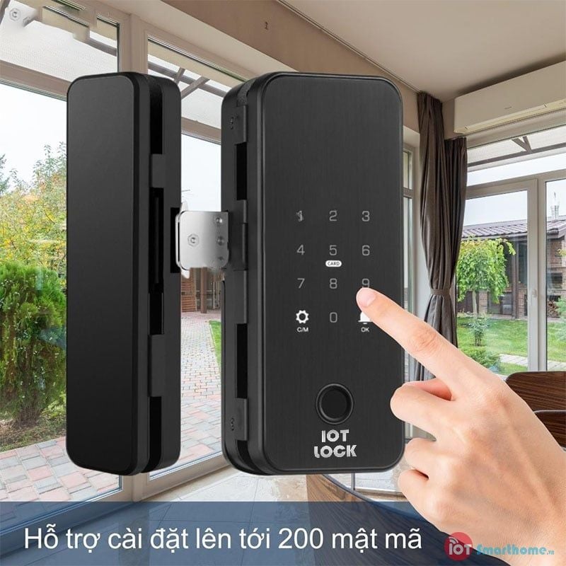 Khóa cửa kính cường lực