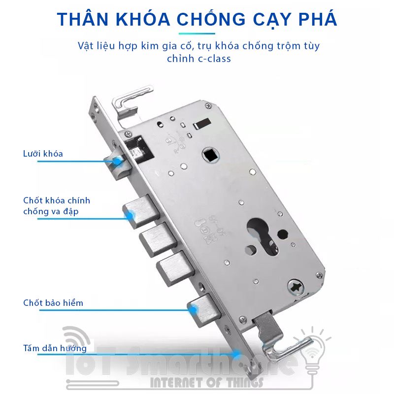 Khóa thông minh IOT LOCK D4000 5 chức năng Wifi