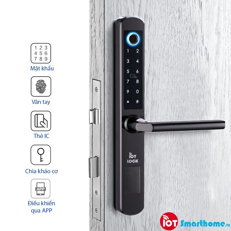 Khóa cửa nhôm IOT LOCK A10BG.