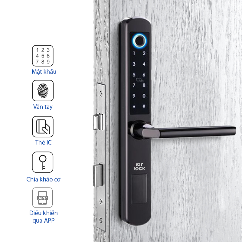 Khóa cửa thông minh IOT LOCK A1100 - inox