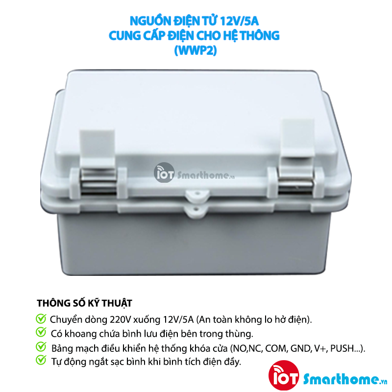 Khóa từ chuyên cửa nhà trọ  - Bản Bluetooth - Model: H2F