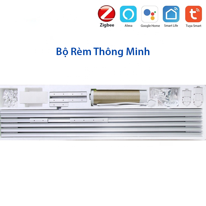 Bộ rèm thông minh điều khiển bằng app, hẹn giờ