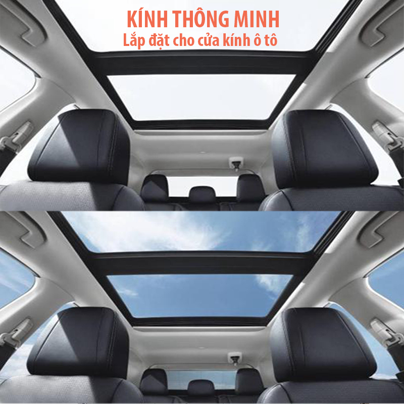 Kính thông minh điều chỉnh sáng trong đến mờ đục - đơn giá 1m² đến 6m²