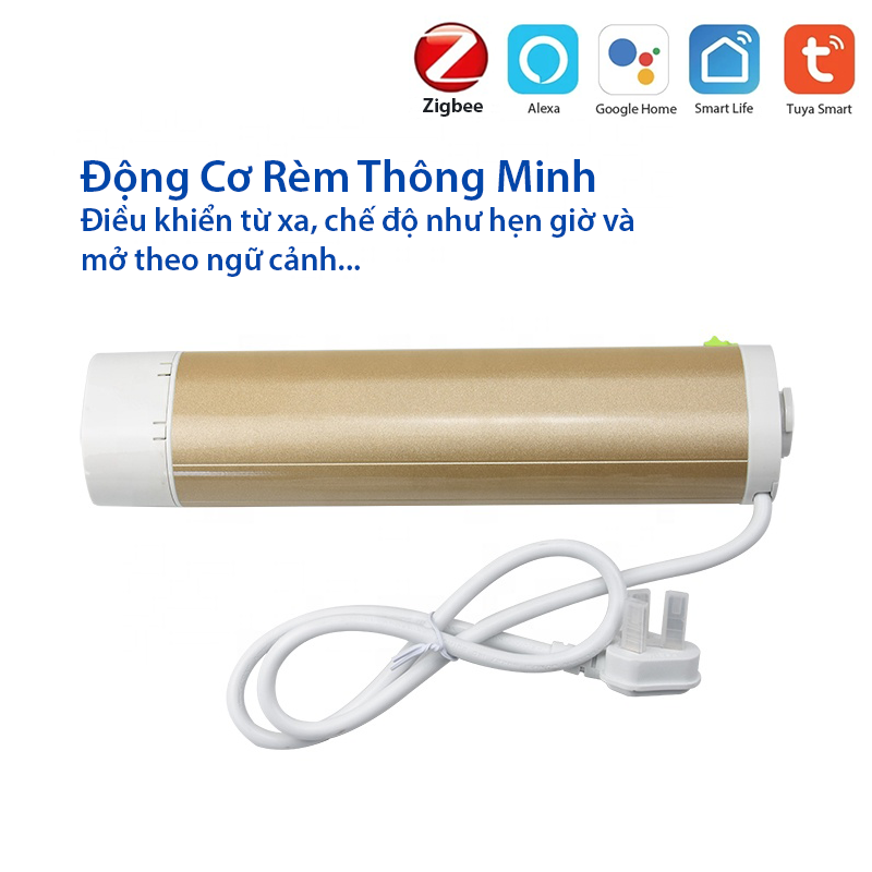 Bộ rèm thông minh điều khiển bằng app, hẹn giờ