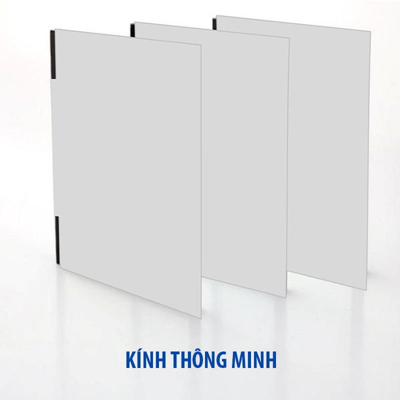 Kính thông minh điều chỉnh sáng trong đến mờ đục - đơn giá trên 25m²