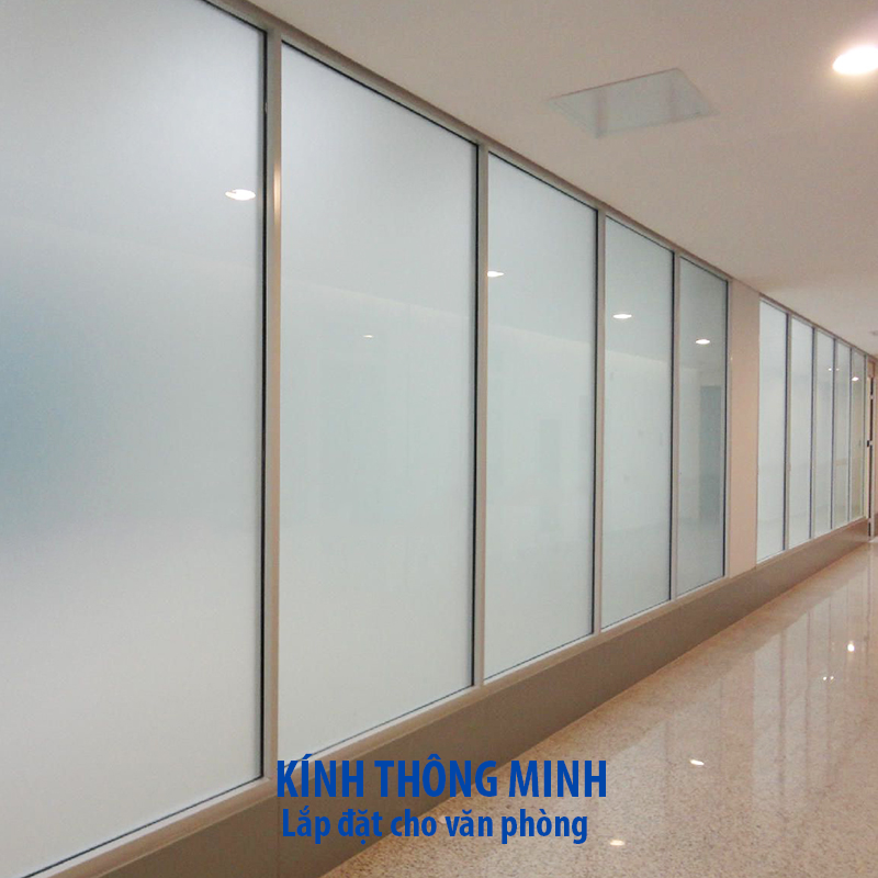 Kính thông minh điều chỉnh sáng trong đến mờ đục - đơn giá trên 25m²