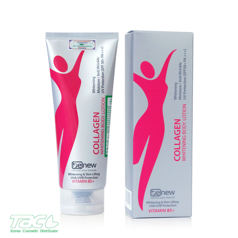 [BẢN CẬP NHẬT] Kem Body Dưỡng Trắng Da Nâng Tone Chống Nắng - BENEW Collagen Whitening 200ml bổ sung Vitamin B5+ và SPF 50+ PA+++