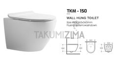 Bồn cầu treo tường Tkm-150