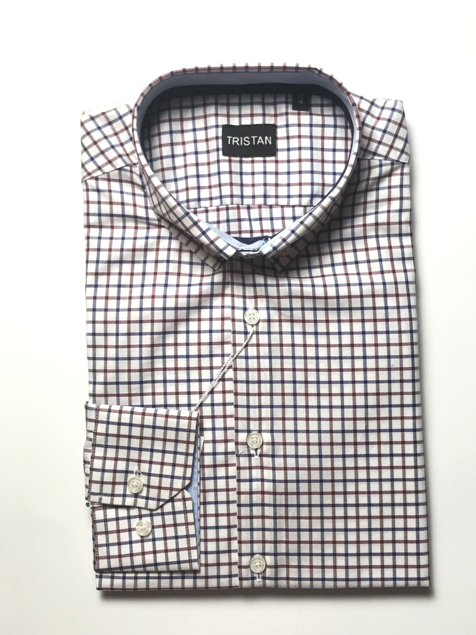  Áo sơ mi nam dài tay kẻ caro Slim fit chống nhăn TRISTAN453 