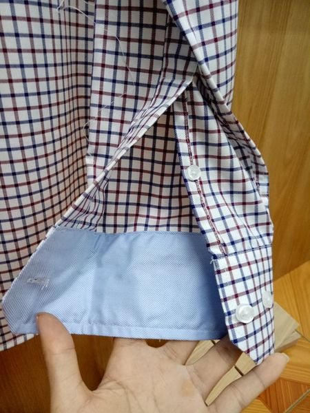  Áo sơ mi nam dài tay kẻ caro Slim fit chống nhăn TRISTAN453 