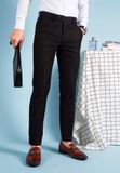  Quần âu nam baggy TUTO5 Menswear QDT02 - quần tây đen ống côn trẻ trung cotton Hàn Quốc dày dặn, không nhăn, co giãn tốt 