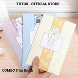  Combo 3 Túi thơm Túi thơm TUTO5 thảo mộc thiên nhiên tinh dầu tự nhiên treo tủ quần áo, phòng tắm, phòng ngủ kháng khuẩn đuổi côn trùng 