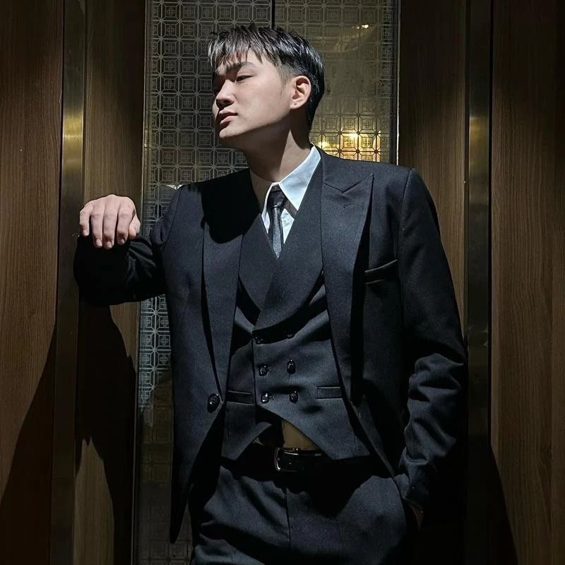  Áo gile nam TUTO5 Menswear AVN03 - áo vest cao cấp ve rộng 2 lớp đai tôm sau lưng cách điệu thiết kế sang trọng lịch lãm 