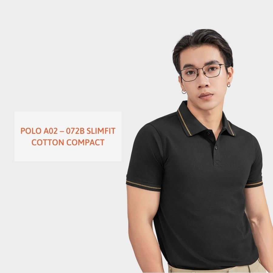  ÁO POLO A02072B SLIMFIT COTTON COMPACT 