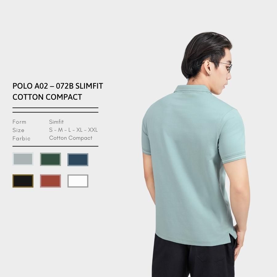  ÁO POLO A02072B SLIMFIT COTTON COMPACT 