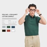  ÁO POLO A02072B SLIMFIT COTTON COMPACT 