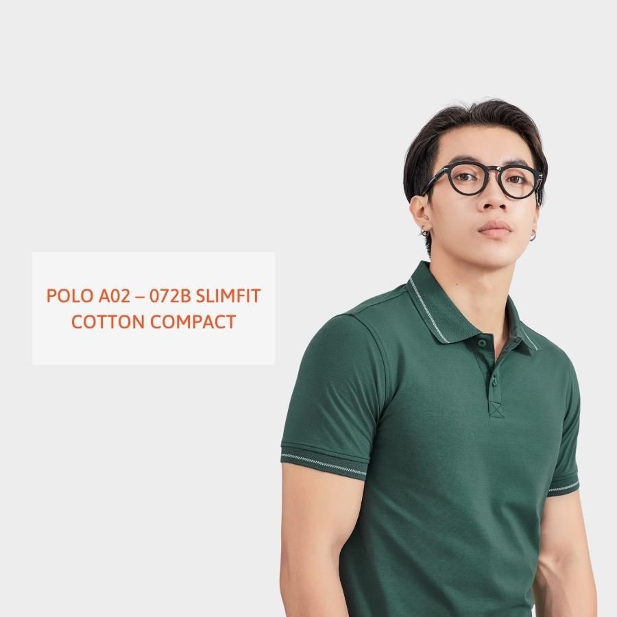  ÁO POLO A02072B SLIMFIT COTTON COMPACT 