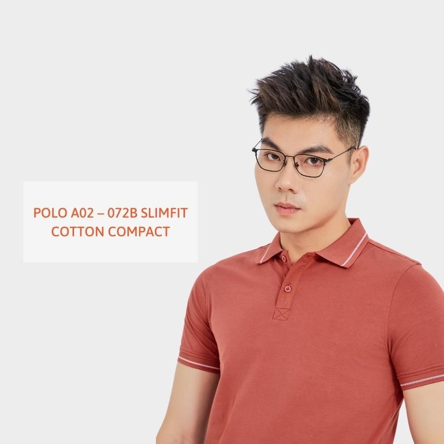  ÁO POLO A02072B SLIMFIT COTTON COMPACT 