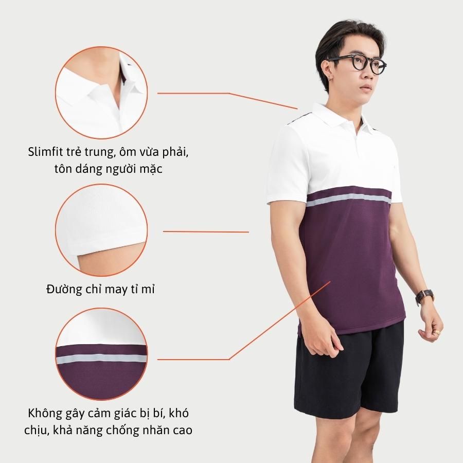  ÁO POLO A02103 SLIMFIT COOLMAX PIQUE 