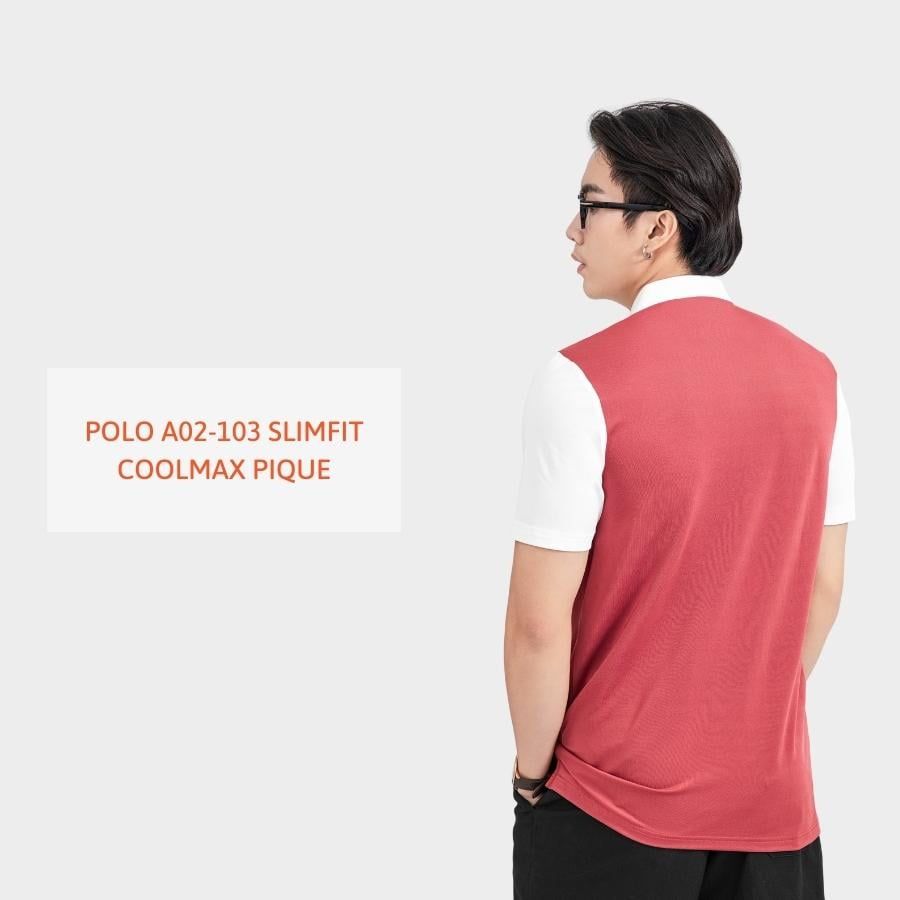  ÁO POLO A02103 SLIMFIT COOLMAX PIQUE 