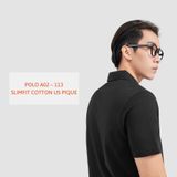  ÁO POLO A02 113 SLIMFIT COTTON US PIQUE 