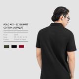  ÁO POLO A02 113 SLIMFIT COTTON US PIQUE 