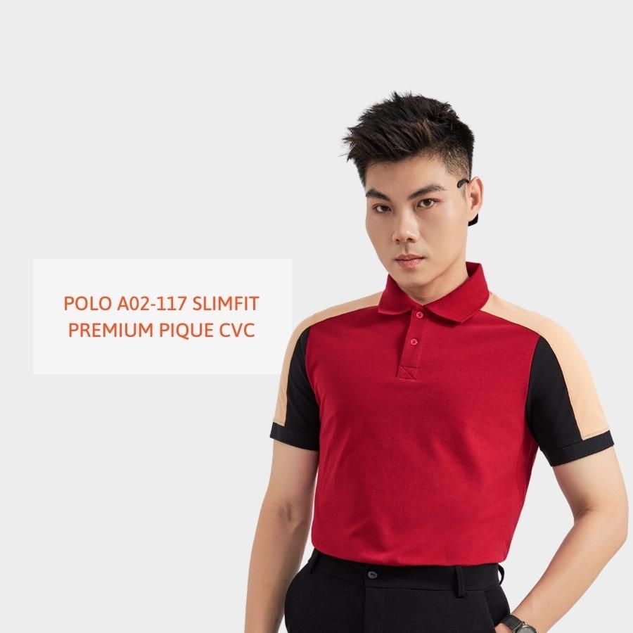  ÁO POLO A02117 SLIMFIT PREMIUM PIQUE CVC 