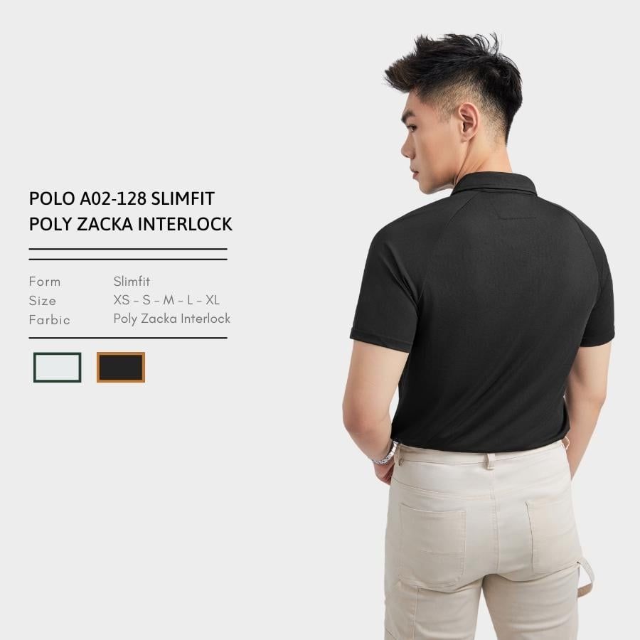  POLO A02128 SLIMFIT POLY ZACKA INTERLOCK 