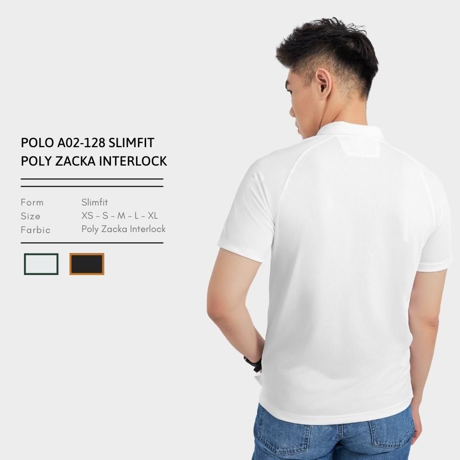  POLO A02128 SLIMFIT POLY ZACKA INTERLOCK 