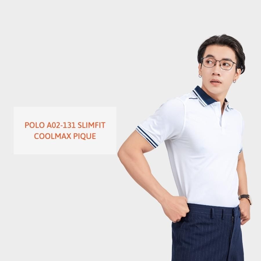  ÁO POLO  SLIMFIT COOLMAX PIQUE A02131 