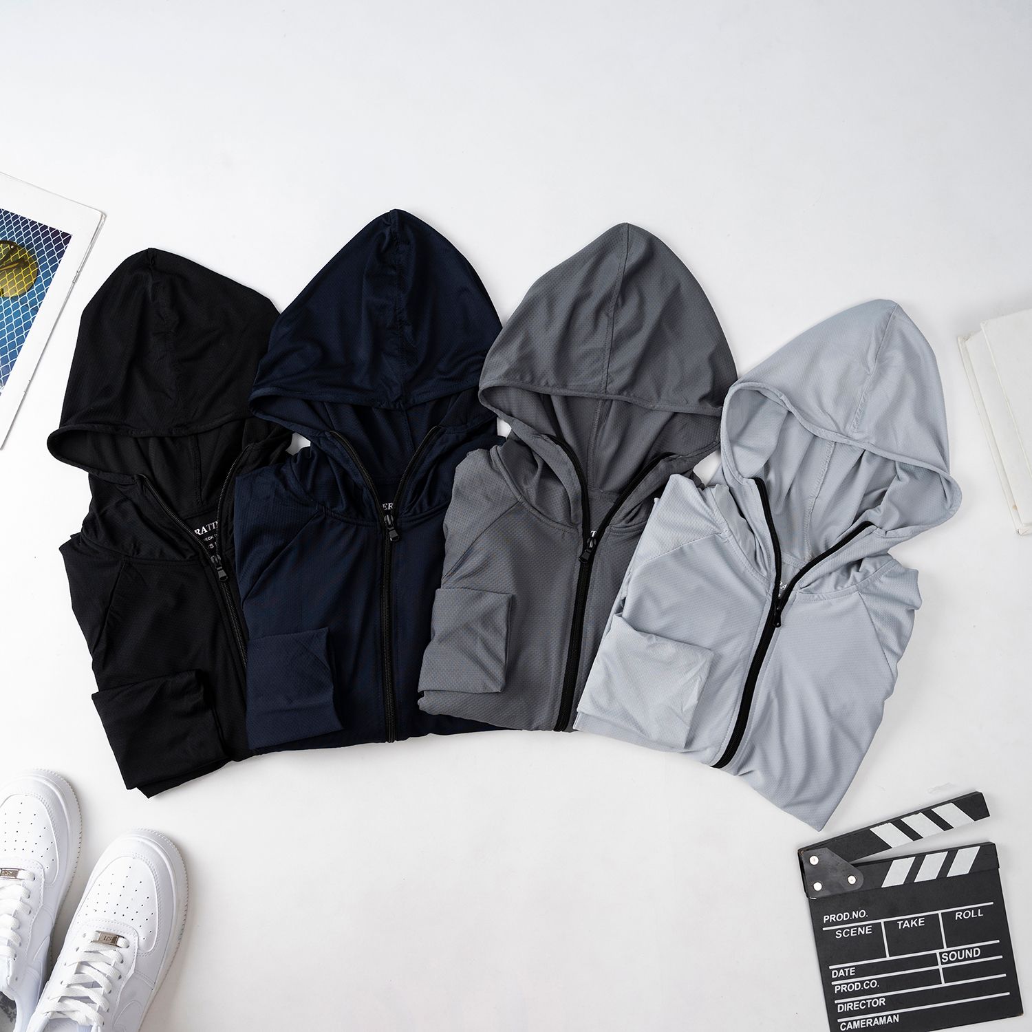  Áo chống nắng nam CN01 - áo chống nắng 2 lớp chất vải cotton thun lạnh cao cấp chống tia UV thông hơi có big size XXL kèm túi cuộn gọn gàng 