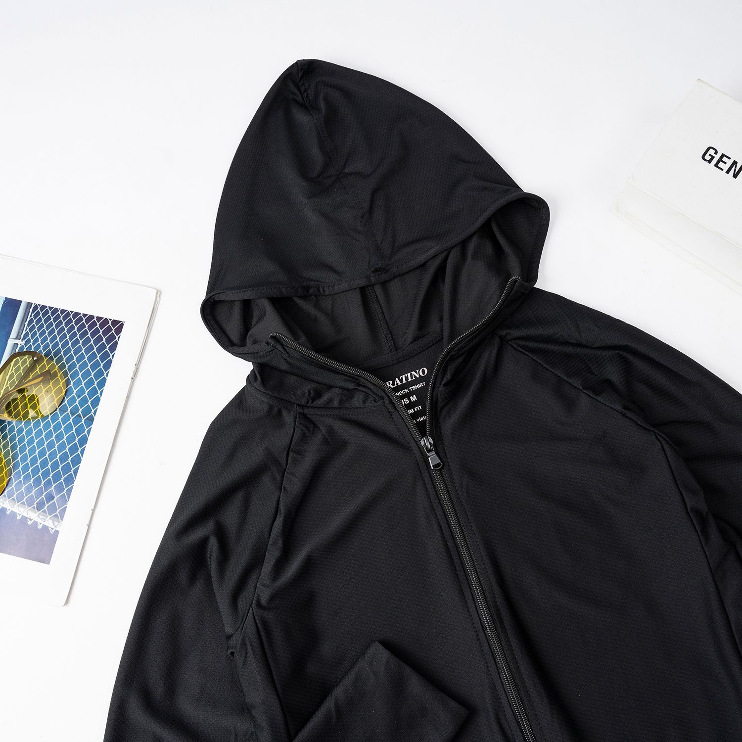  Áo chống nắng nam CN01 - áo chống nắng 2 lớp chất vải cotton thun lạnh cao cấp chống tia UV thông hơi có big size XXL kèm túi cuộn gọn gàng 