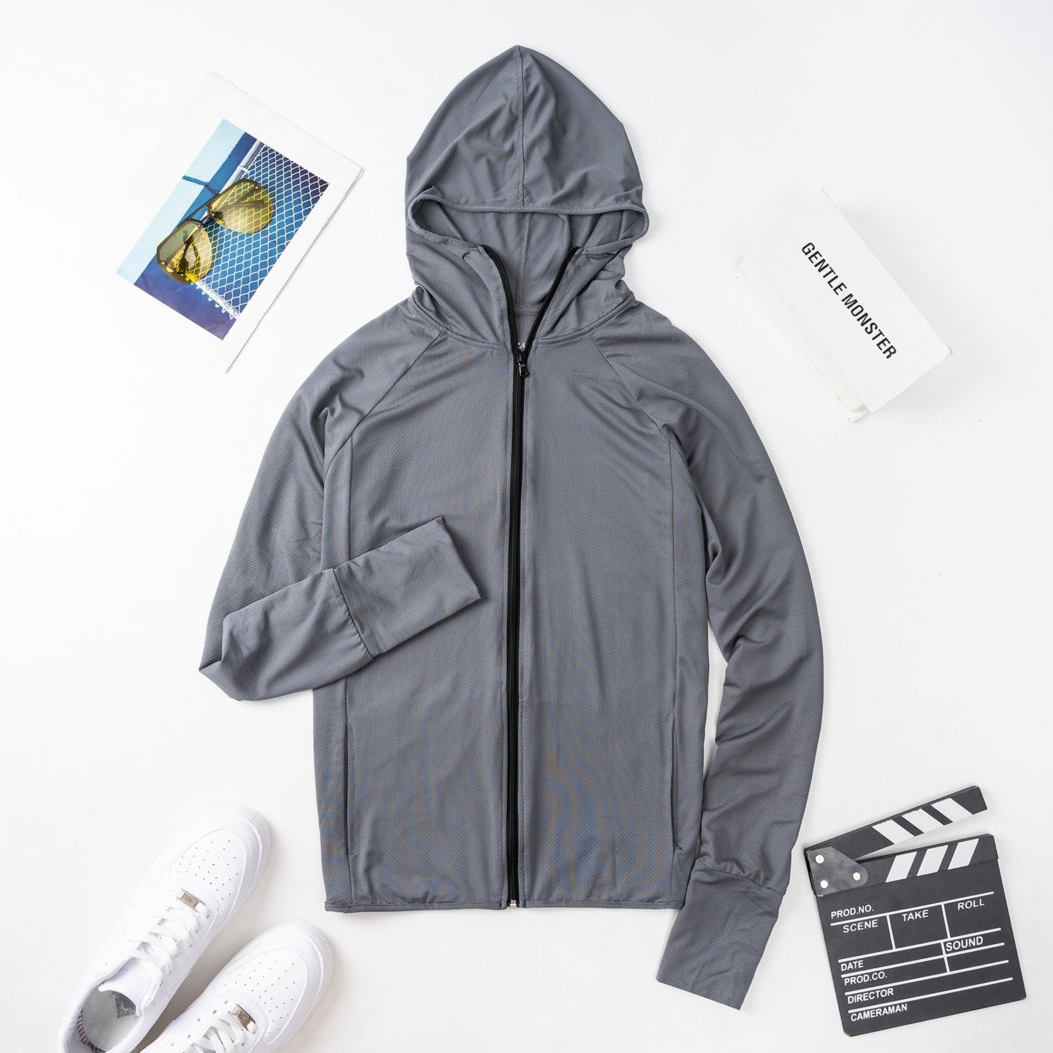  Áo chống nắng nam CN01 - áo chống nắng 2 lớp chất vải cotton thun lạnh cao cấp chống tia UV thông hơi có big size XXL kèm túi cuộn gọn gàng 