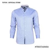  Áo sơ mi nam dài tay trơn Slim fit chống nhăn  TRISTAN454 