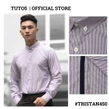  Áo sơ mi nam dài tay kẻ sọc TUTO5  Slimfit chống nhăn TRISTAN450 