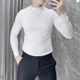  Áo Thun Tăm Dài Tay Nam TUTO5 Menswear AT07- Áo Phông Giữ Nhiệt Nam Cổ Cao Body Slim fit Tôn Dáng Cao Cấp 