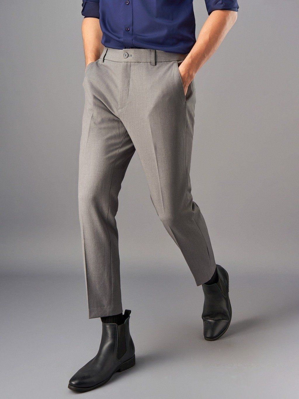  Quần âu nam cạp chun TUTO5 Menswear QDT05 - quần tây nam trơn dáng suông slimfit trẻ trung, năng động 