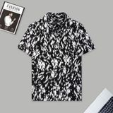  Áo sơ mi nam họa tiết TUTO5 Menswear SML05 - sơ mi ngắn tay curban shirt lụa hàn họa tiết cao cấp, form slimfit mát mẻ 