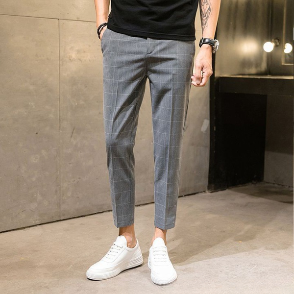  Quần âu nam kẻ caro TUTO5 Menswear QDK01 - quần tây baggy ống côn trẻ trung cotton hàn quốc ít nhăn, tôn dáng, lịch sự 