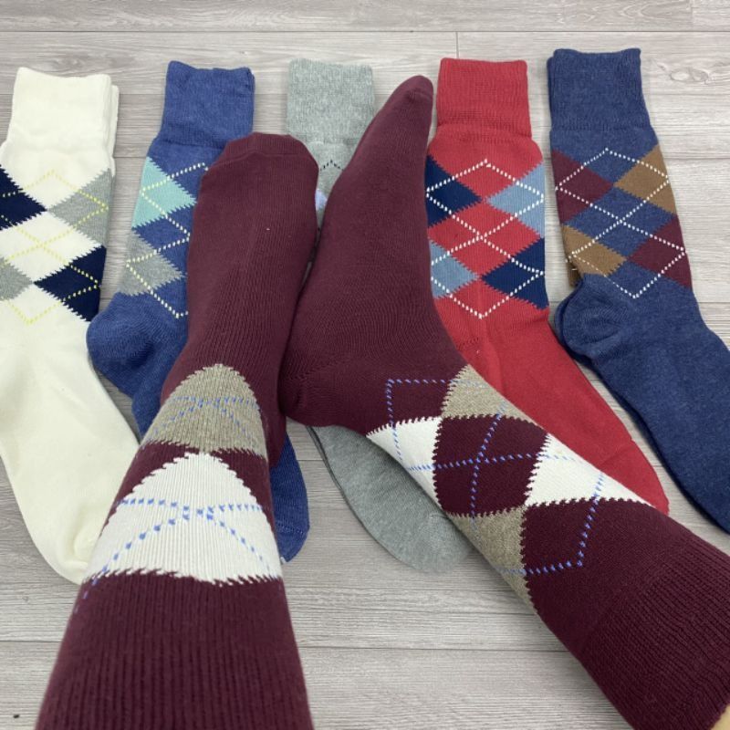  Tất nam quả trám cao cổ đi giày tây TUTO5 Menswear ST03 - vớ dài chất liệu cotton cao cấp hàng dệt kim xuất khẩu 