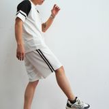  Bộ thể thao cổ tròn nam TUTO5 Menswear BTT01 phối sọc sắc nét tinh tế bộ thể thao cotton chéo vải đanh mịn lên form đẹp 